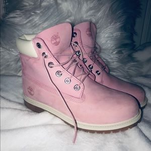 Pink Classic Timberland Boots